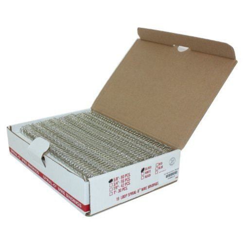 5/8" Silver Spiral-O 19 Loop Wire Binding Combs - 90pk