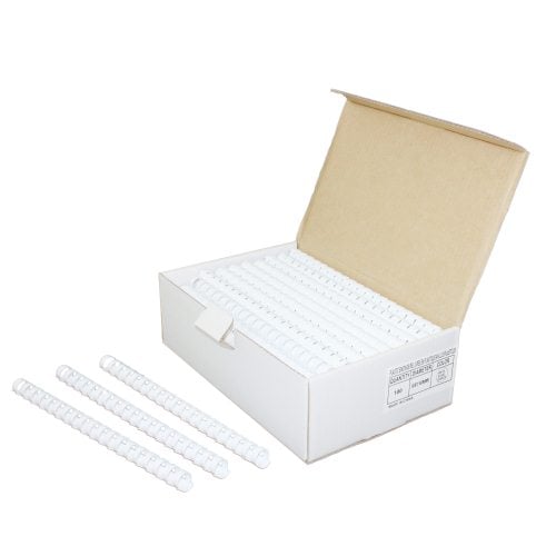 5/8" White Plastic Binding Combs - 100pk