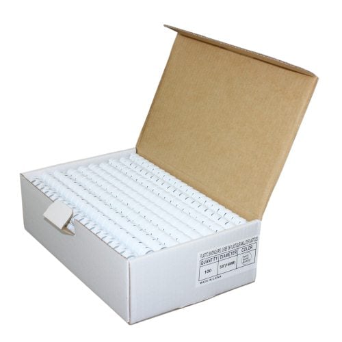 5/8" White Plastic Binding Combs - 100pk