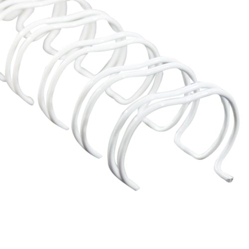 5/8" White Spiral-O 19 Loop Wire Binding Combs - 100pk