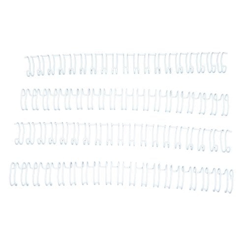 5/8" White Spiral-O 19 Loop Wire Binding Combs - 100pk