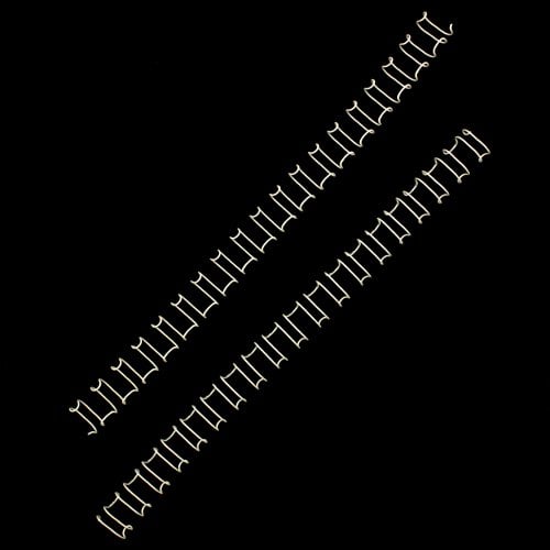 5/8" White Spiral-O 19 Loop Wire Binding Combs - 100pk