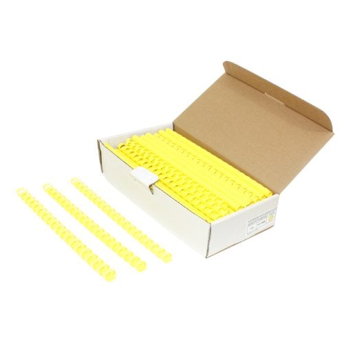 5/8" Yellow Plastic Binding Combs - 100pk