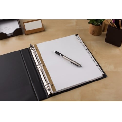Avery 5-tab White Paper WorkSaver Big Tab Clear Dividers - 11122