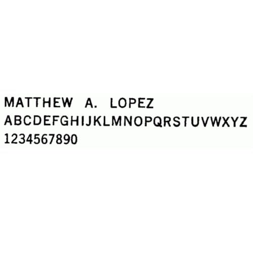 10pt/18pt Body News Gothic Type for Howard 150 Foil Stamp Machine (Required to Print on Pencils)