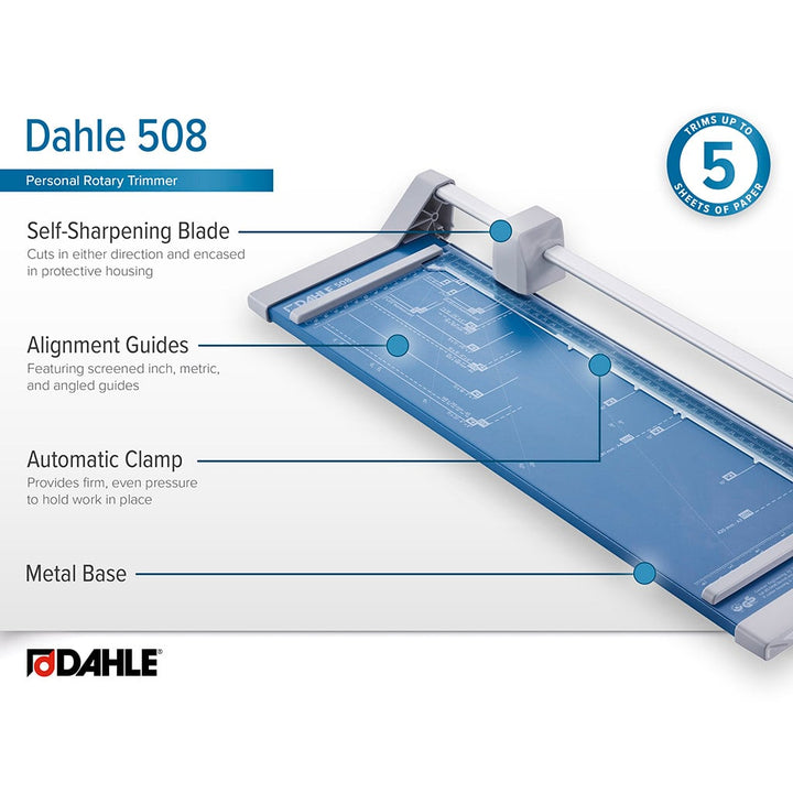 Refurbished Dahle Model 508 Personal Rolling Trimmer - 18 Inch