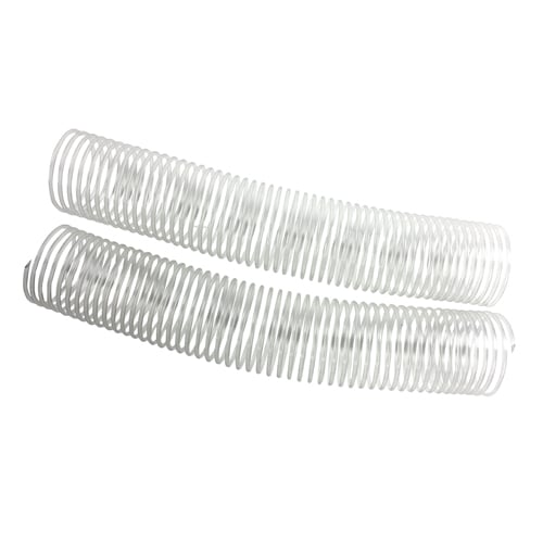50mm Clear 4:1 Pitch Spiral Binding Coil - 100pk