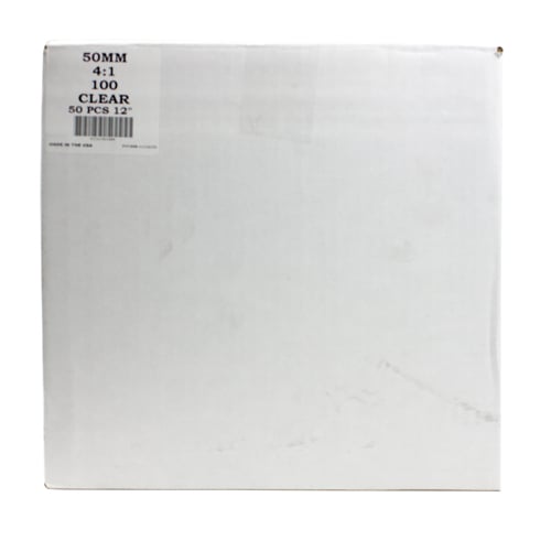 50mm Clear 4:1 Pitch Spiral Binding Coil - 100pk