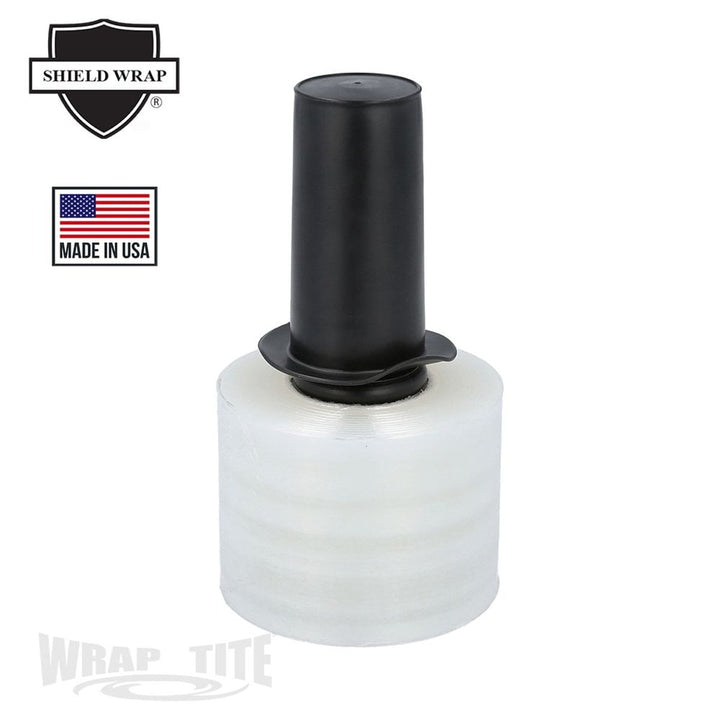 Wrap-Tite 80 Gauge 3" x 1000' Stretch Wrap Film with Spinner Handle (Extended Core) - 18 Rolls