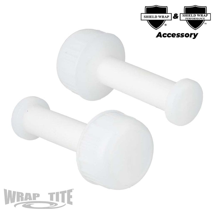 Wrap-Tite White Plastic Handle for 3" Banding Stretch Wrap Film - 1/Each