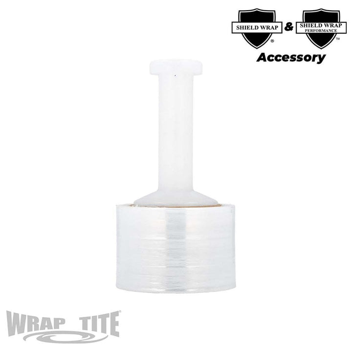Wrap-Tite White Plastic Handle for 3" Banding Stretch Wrap Film - 1/Each
