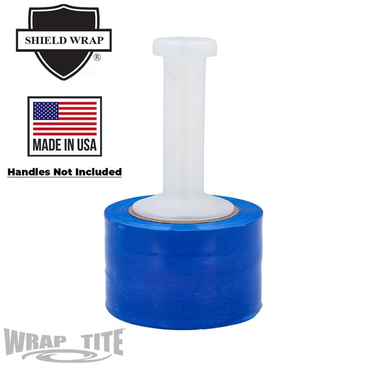 Wrap-Tite 80 Gauge 3" x 1000' Colored Cast Narrow-Width Banding Stretch Wrap Film - 18 Rolls