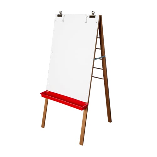 54" x 24" Classroom Painting Easel with 24" x 36" Dry-Erase Surface
