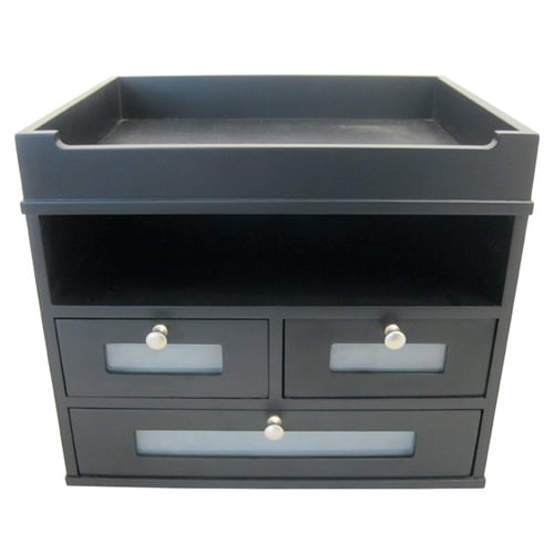Victor Tidy Tower Desktop Organizer (Midnight Black) - 5500-5