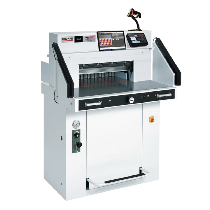 Triumph 5560 21-5/8" Programmable Hydraulic Paper Cutter with VRCut Software - CU0493V
