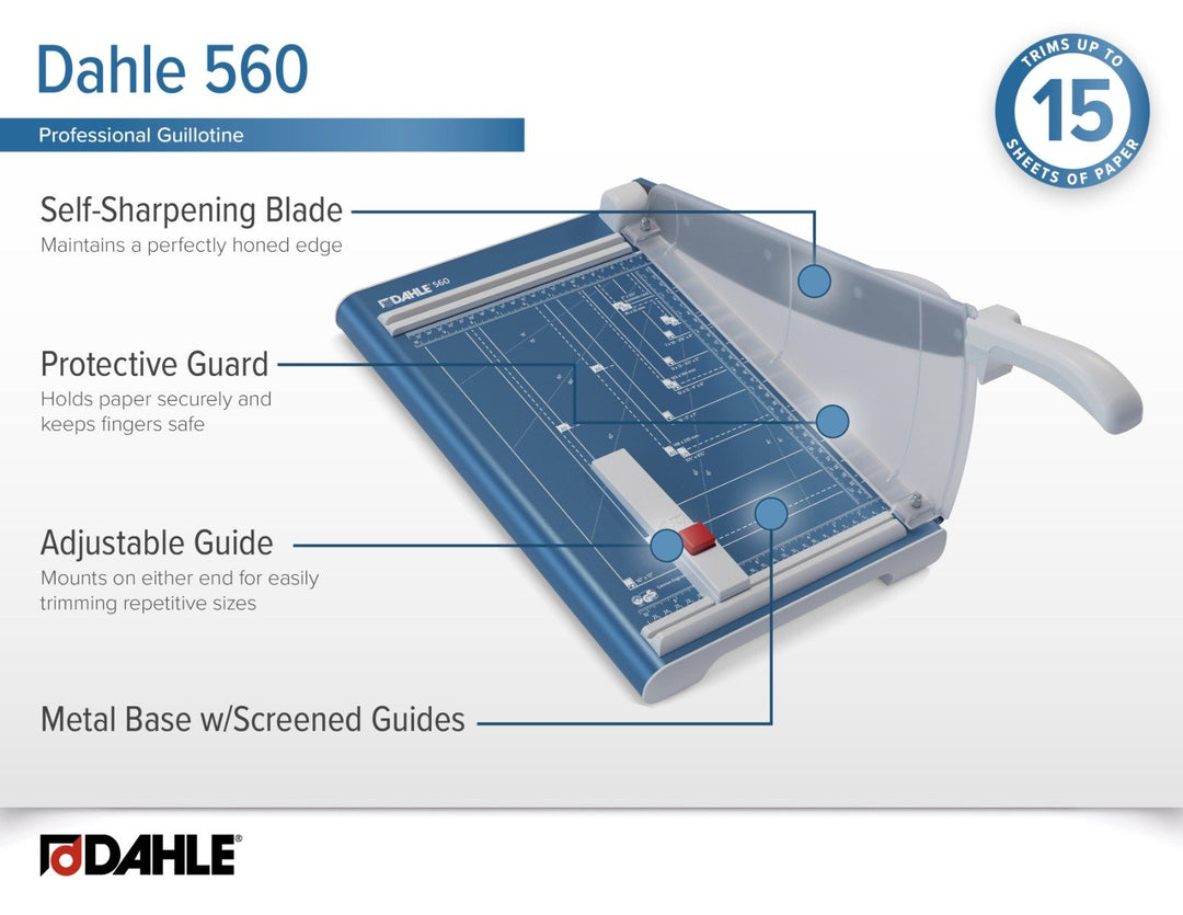 Dahle Model 560 Professional 13" Guillotine Paper Cutter