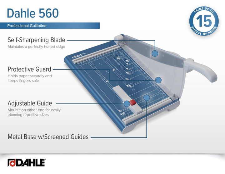 Dahle Model 560 Professional 13" Guillotine Paper Cutter