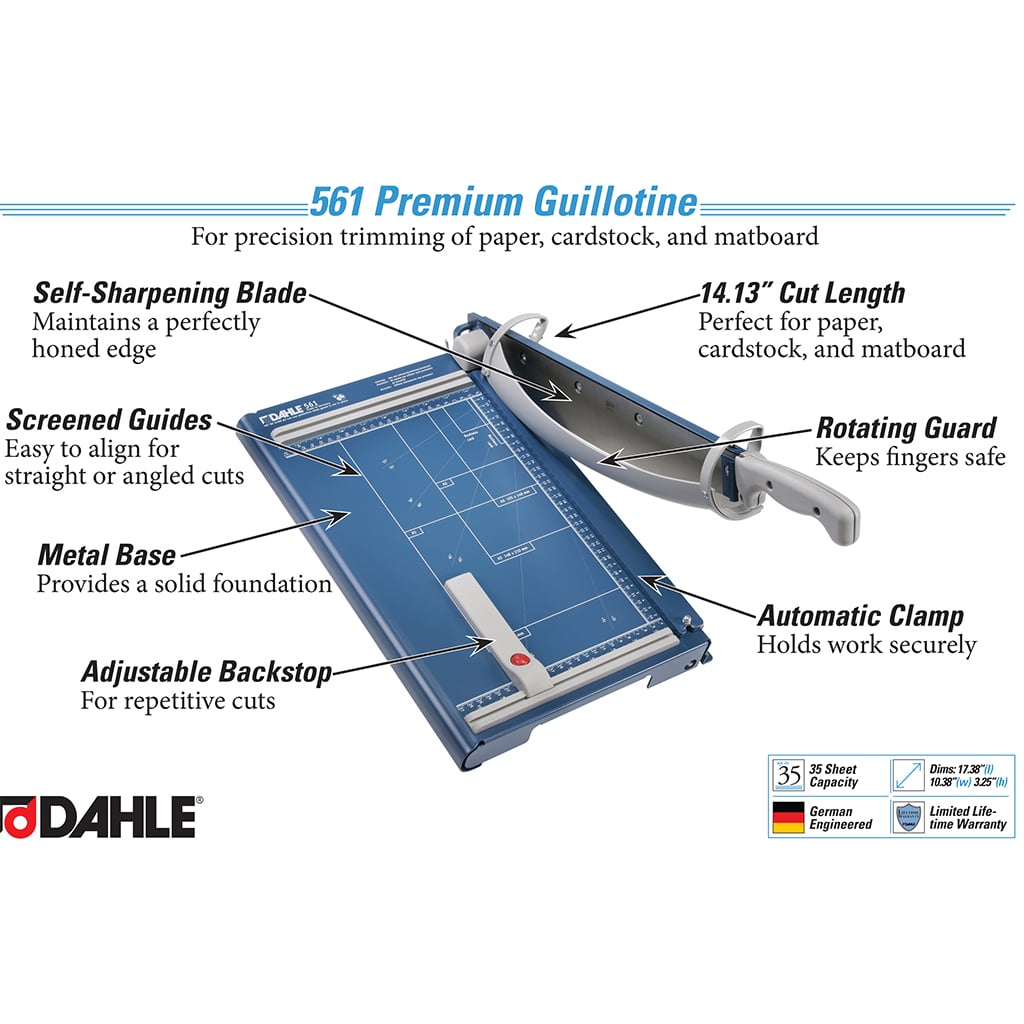 Dahle 561 Premium 14 Inch Heavy Duty Guillotine Cutter