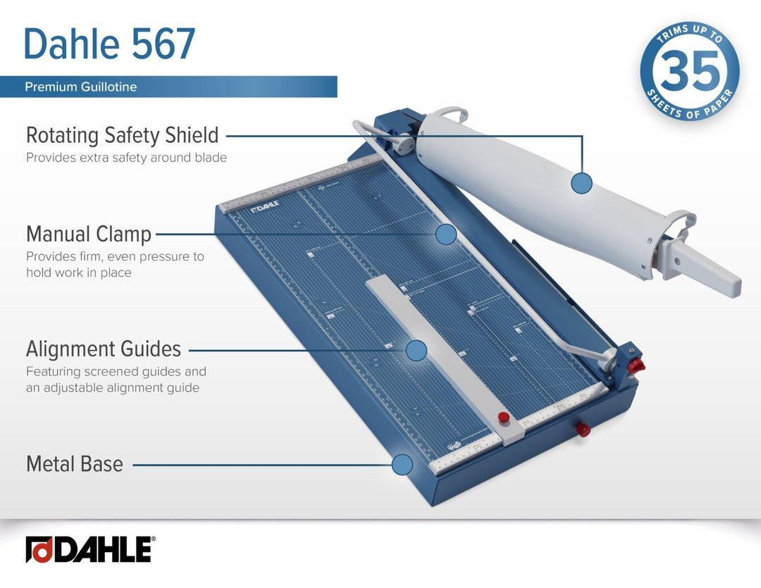 Dahle 567 Premium 21 Inch Heavy Duty Guillotine Cutter