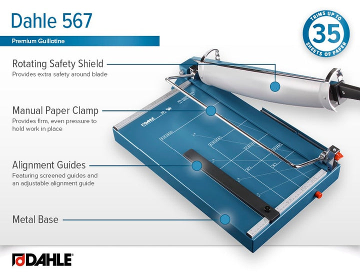 Dahle 567 Premium 21 Inch Heavy Duty Guillotine Cutter