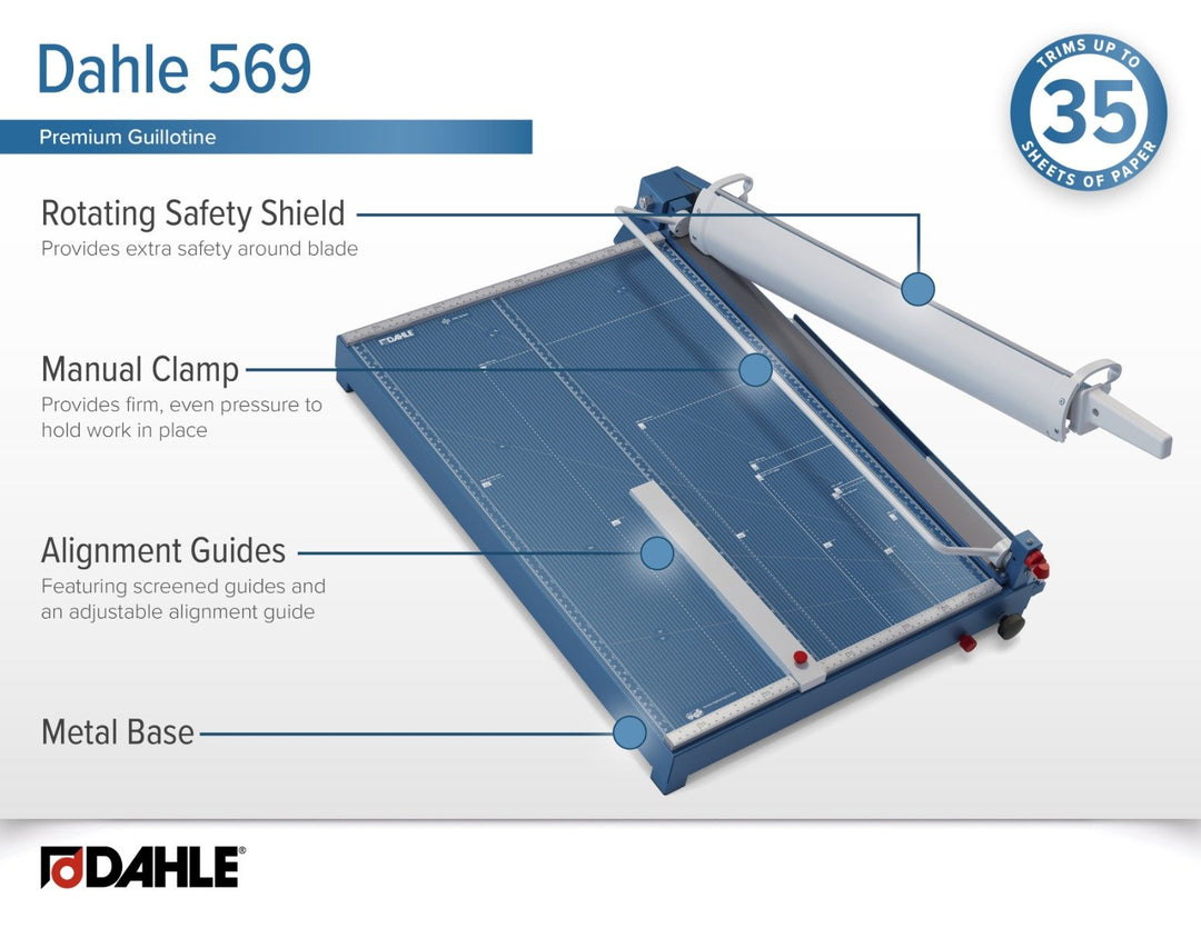 Dahle 569 Premium 27 Inch Heavy Duty Guillotine Cutter