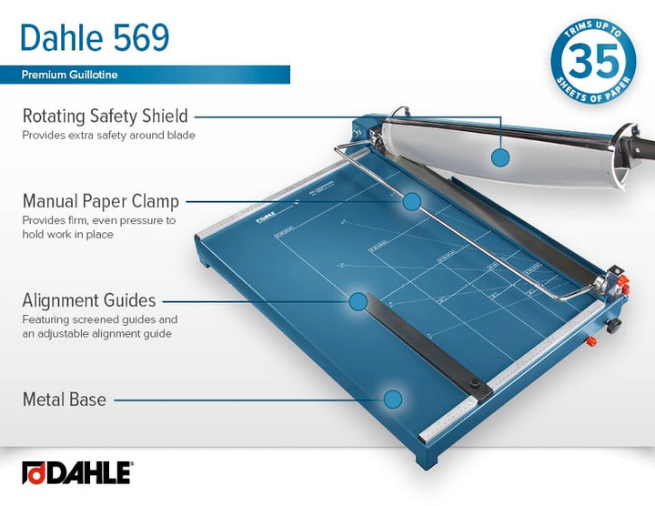 Dahle 569 Premium 27 Inch Heavy Duty Guillotine Cutter
