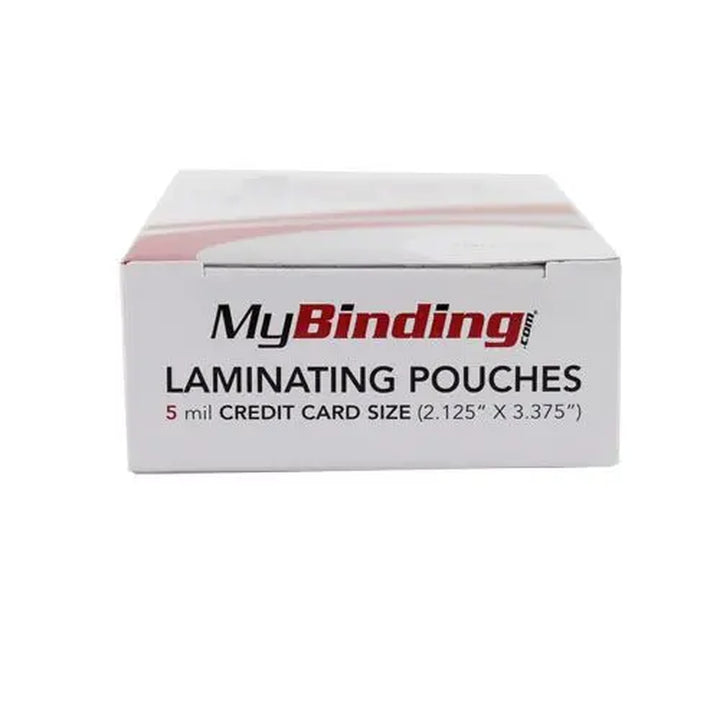 5MIL Credit Card 2-1/8" x 3-3/8" Laminating Pouches - 100pk