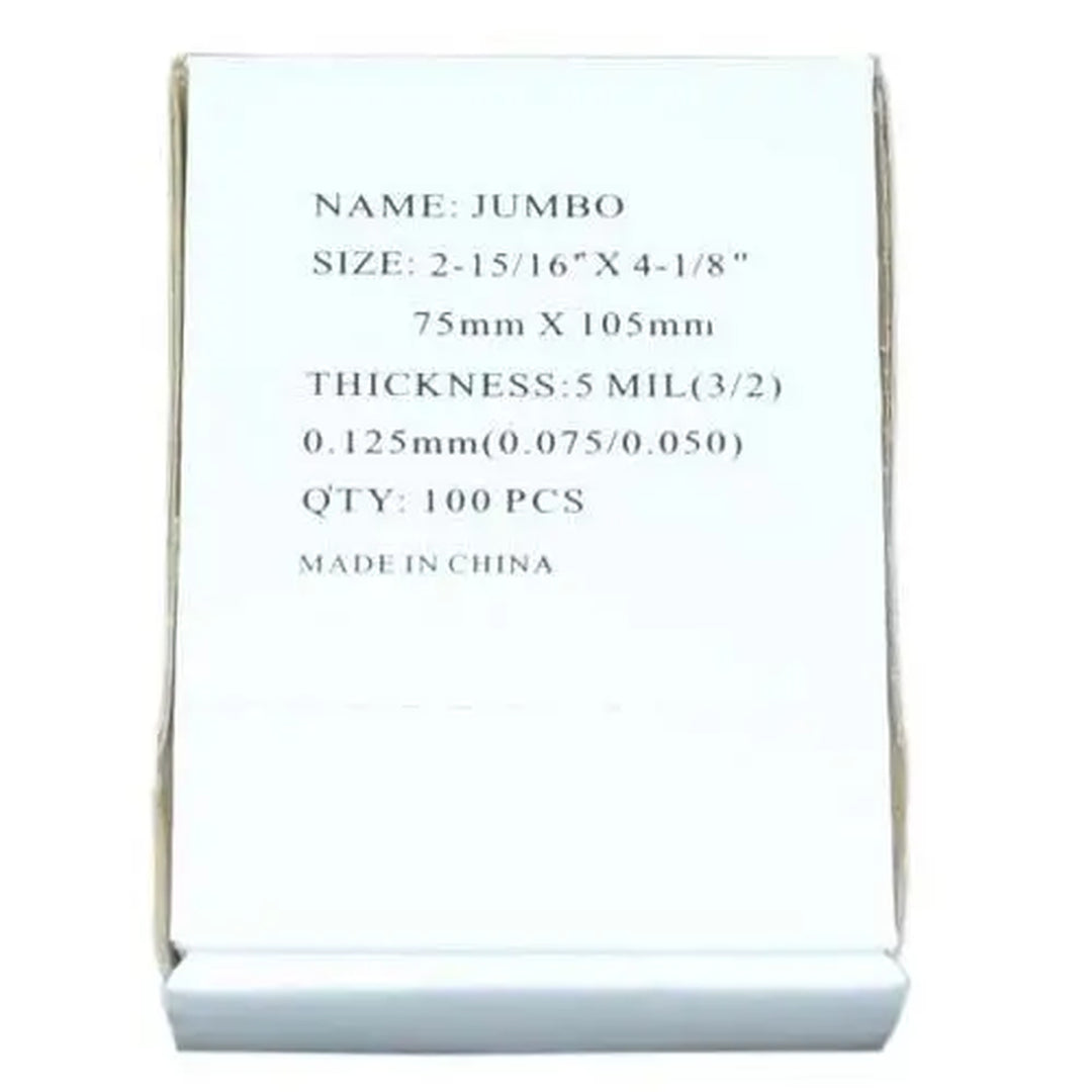 5MIL Jumbo 2-15/16" x 4-1/8" Laminating Pouches 100pk