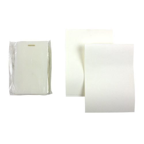 5mil Matte Clear Credit Card Pouches with Short Side Slot
