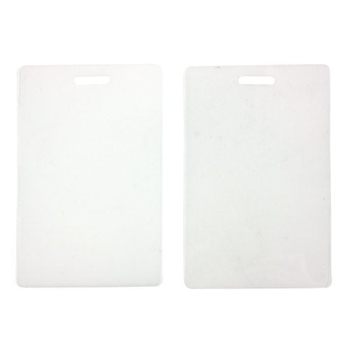 5mil Matte Clear Credit Card Pouches with Short Side Slot