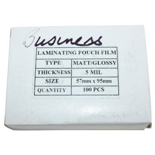 5mil Matte (Front and Back) Business Card Laminating Pouches - 100pk