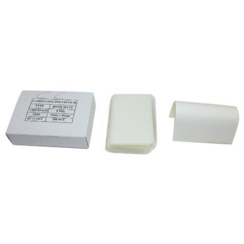 5mil Matte (Front and Back) Credit Card Laminating Pouches - 100pk