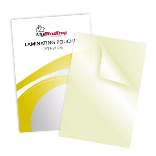 5mil Note Card Sticky Back Laminating Pouches - 100pk