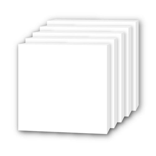 12" x 12" White 3/16" Thick Foam Board Square Sheets - 96pk