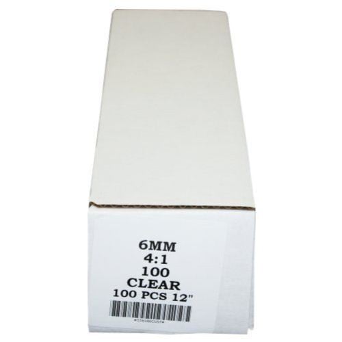 6mm Clear 4:1 Pitch Spiral Binding Coil - 100pk