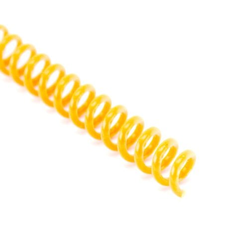 6mm Golden Yellow 4:1 Pitch Spiral Binding Coil - 100pk