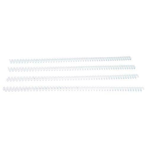 6mm White 4:1 Pitch Spiral Binding Coil - 100pk