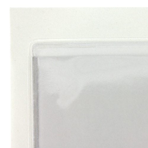 7-1/8" x 8-5/8" Crystal Clear Adhesive Vinyl Pockets 100pk
