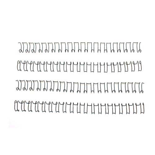 7/16" Black Spiral-O 19 Loop Wire Binding Combs - 100pk