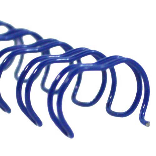 Blue 7/16" 2:1 Pitch Twin Loop Wire - 100pk