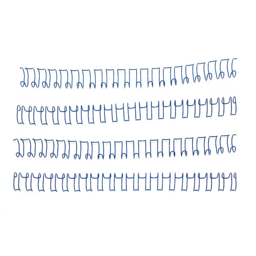 7/16" Blue Spiral-O 19 Loop Wire Binding Combs - 100pk