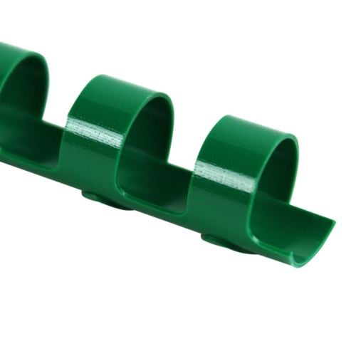 7/16" Green Plastic Binding Combs - 100pk