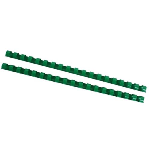 7/16" Green Plastic Binding Combs - 100pk