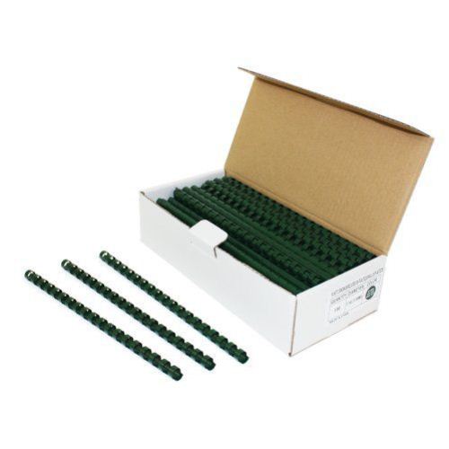 7/16" Hunter Green Plastic Binding Combs - 100pk
