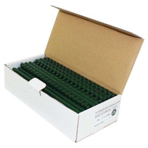 7/16" Hunter Green Plastic Binding Combs - 100pk