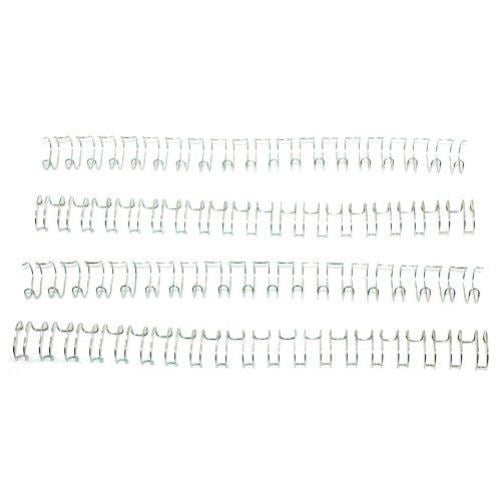 7/16" Silver Spiral-O 19 Loop Wire Binding Combs - 100pk