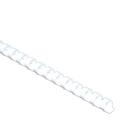 7/16" White Plastic Binding Combs - 100pk