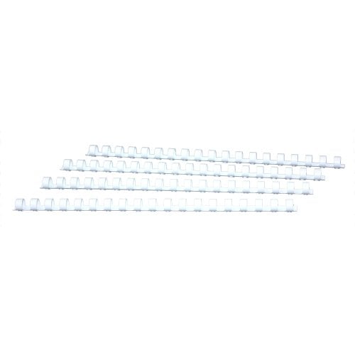 7/16" White Plastic Binding Combs - 100pk