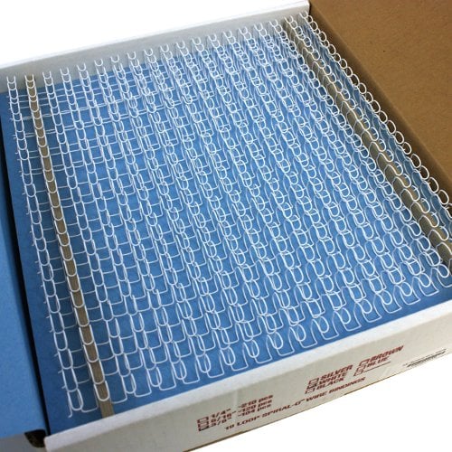 7/16" White Spiral-O 19 Loop Wire Binding Combs - 100pk