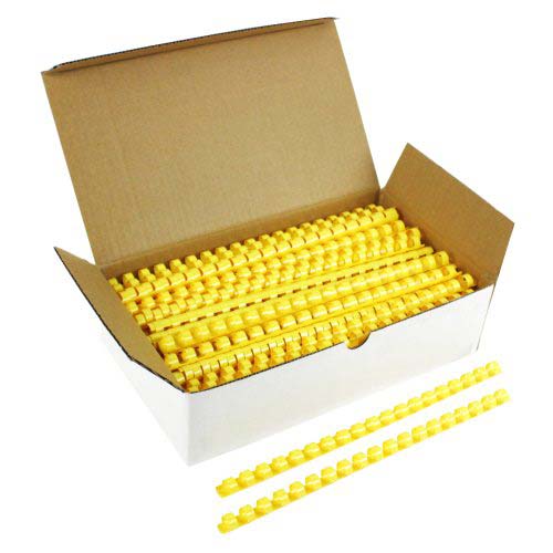 7/16" Yellow Plastic Binding Combs (100pk) - Clearance Sale
